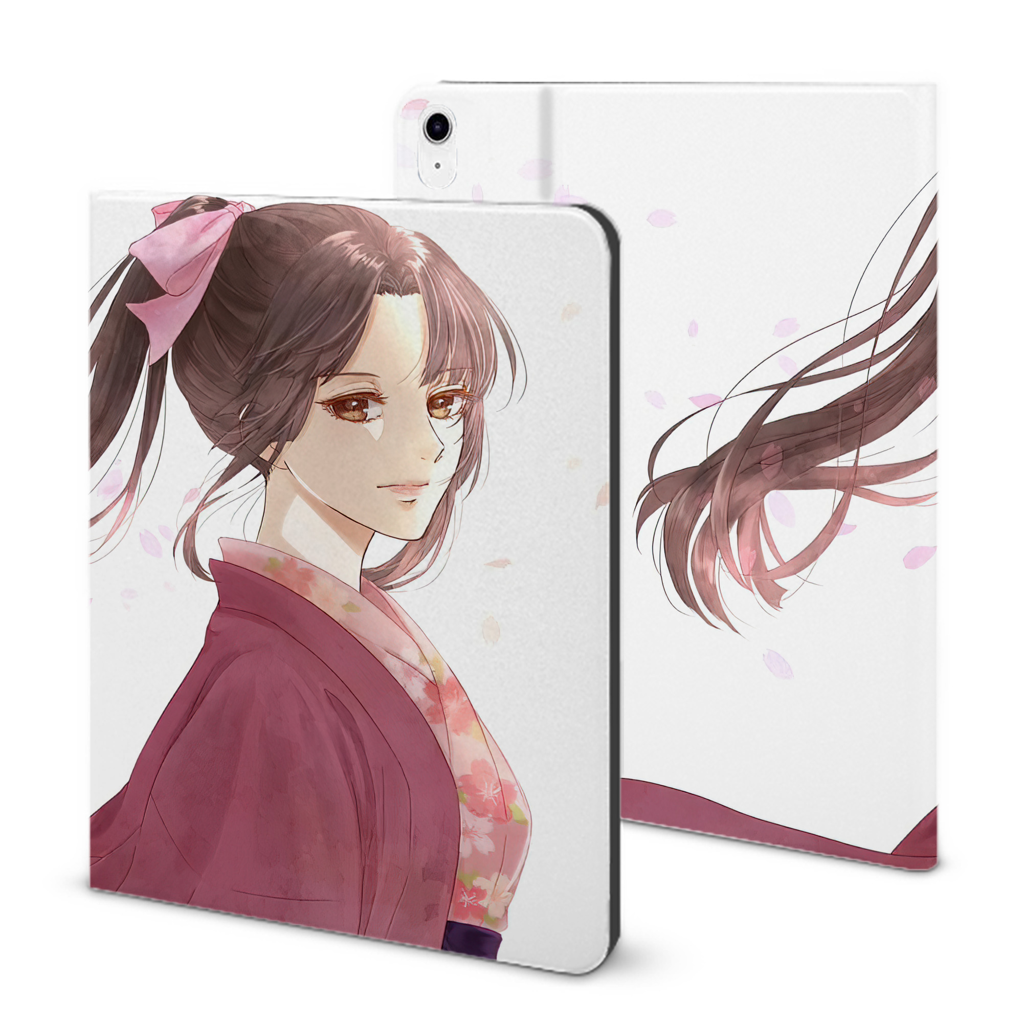 （画像用） ぎんたま 坂田銀時（さかたぎんとき） 神楽 志村新八（しむら しんぱち） GINTAMA Sakata Gintoki Kagura Shimura Shinpachi IPad ケース ブック型 PUレザー TPU 耐衝撃 軽量 薄型 ペン収納なし 全面保護 IPad 各モデル対応